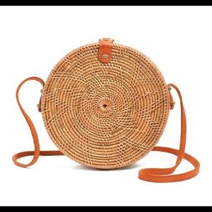 Handmade Round crossbody ATA bag